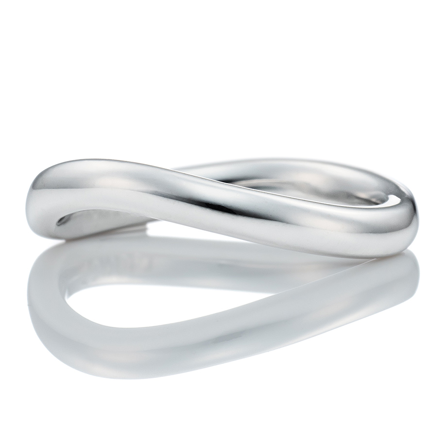 波型 手作り結婚指輪 プラチナ
